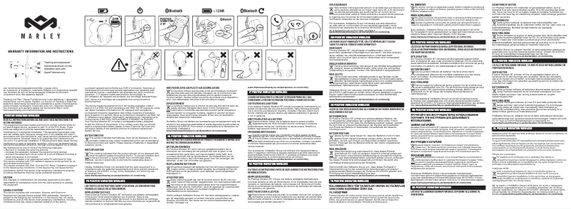 Page 1 of the manual Quick Start Guide House of Marley Positive Vibration 2.0