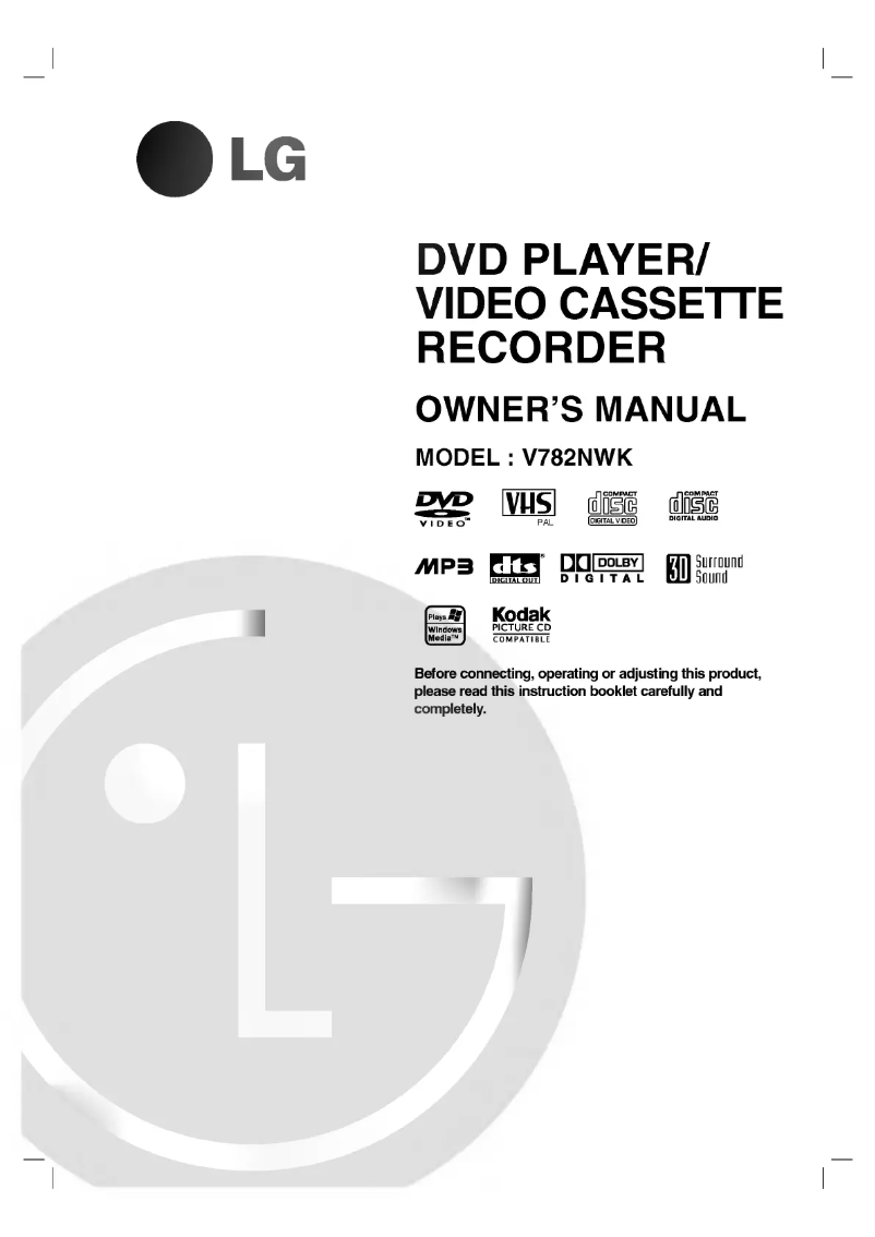 First page image of the manual for V782NWK