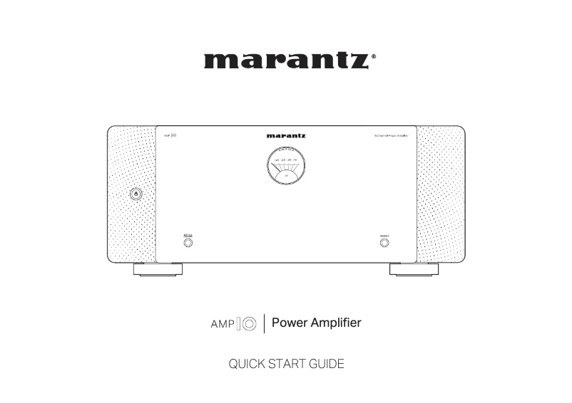 Page 1 of the manual Quick Start Guide Marantz AMP 10