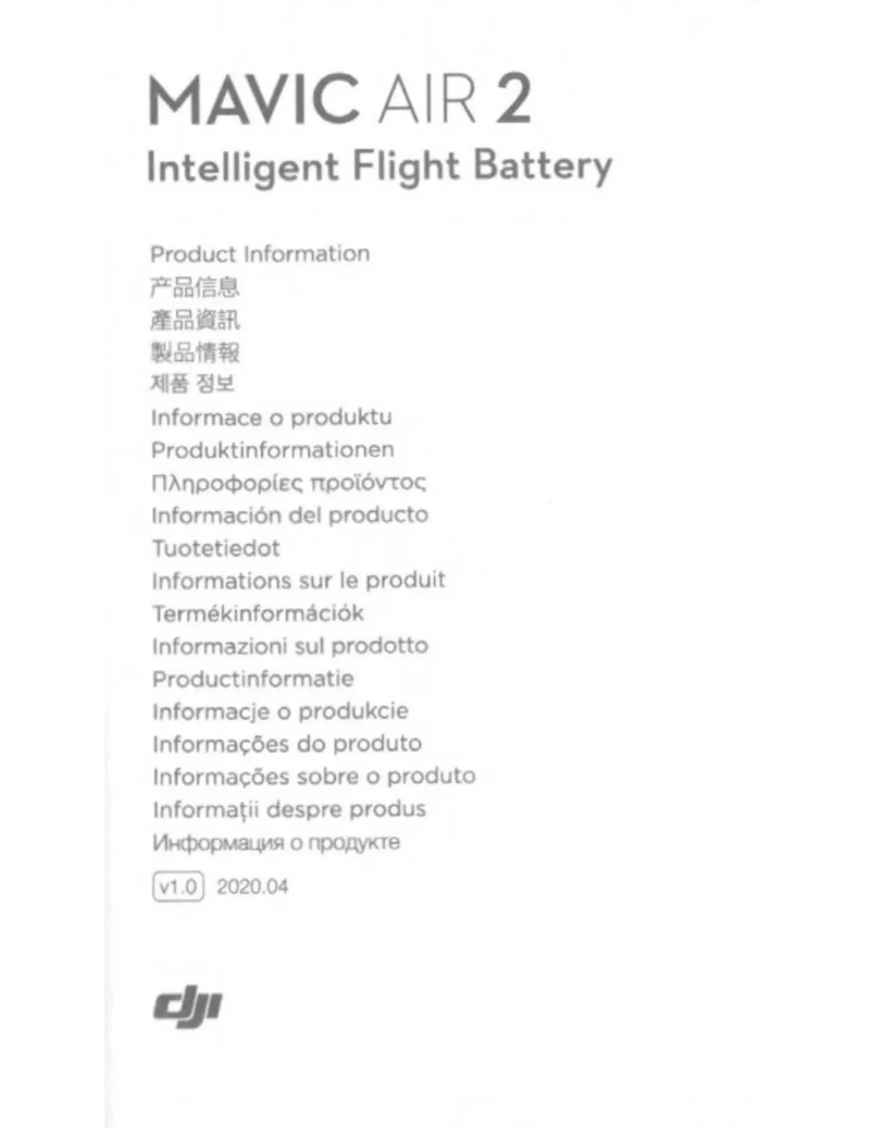 First page image of the manual for Mavic Air 2 Flight Battery