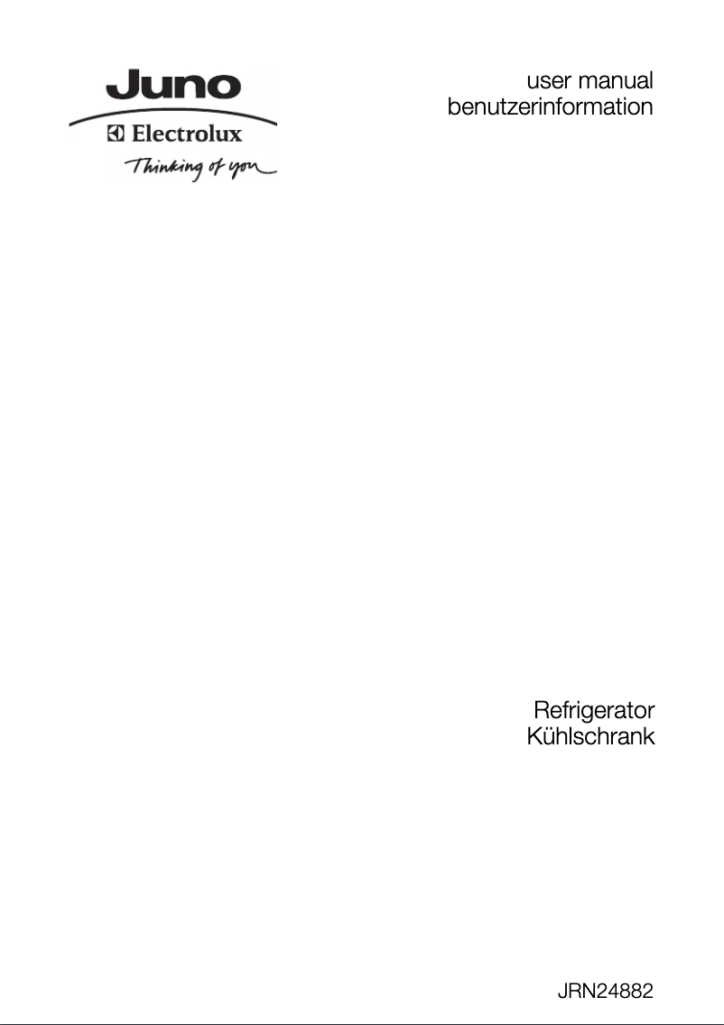 First page image of the manual for JRN24882