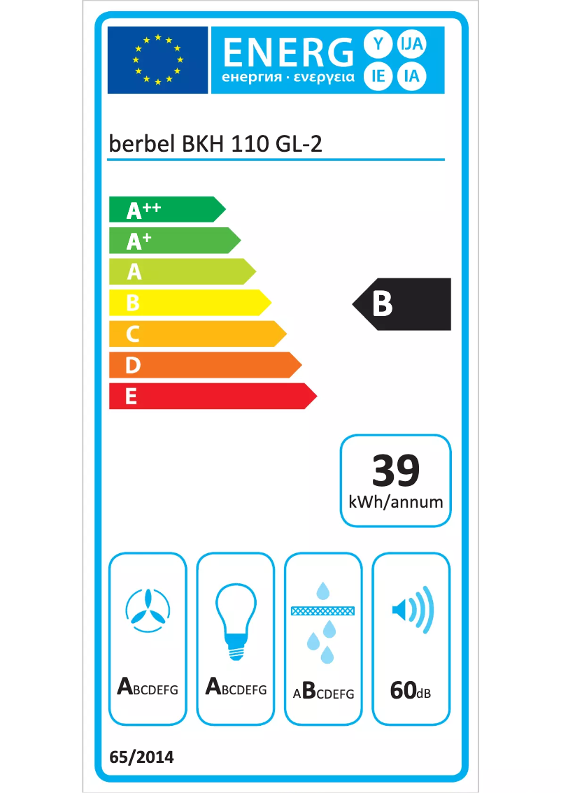 Page 1 of the manual User Manual Berbel BKH 110 GL