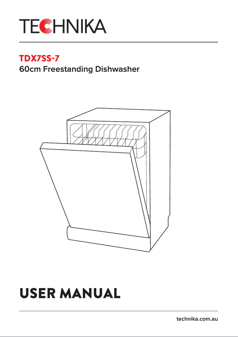 Page 1 of the manual User Manual Technika TDX7SS-7