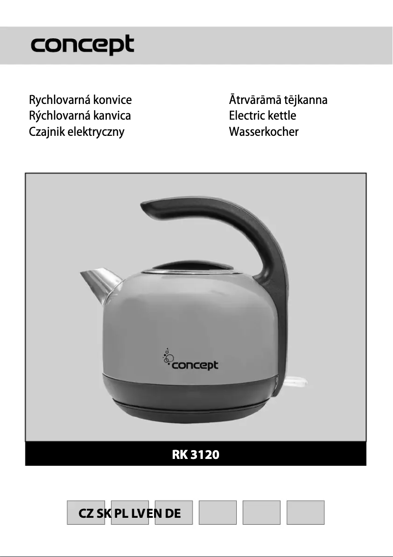 Page 1 of the manual User Manual Concept RK-3120RE