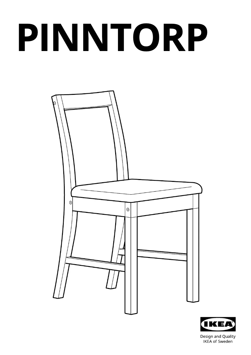 First page image of the manual for PINNTORP 005.294.83