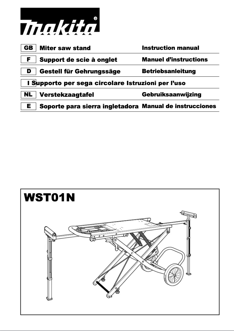 First page image of the manual for WST01N