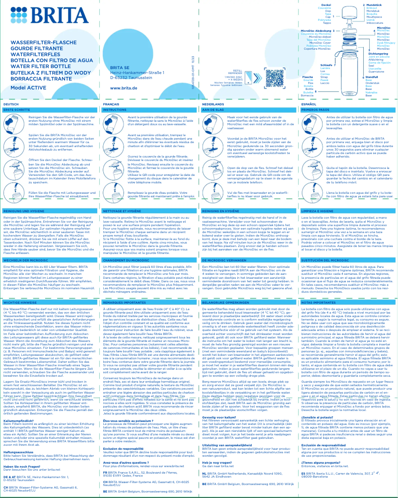 First page image of the manual for Active