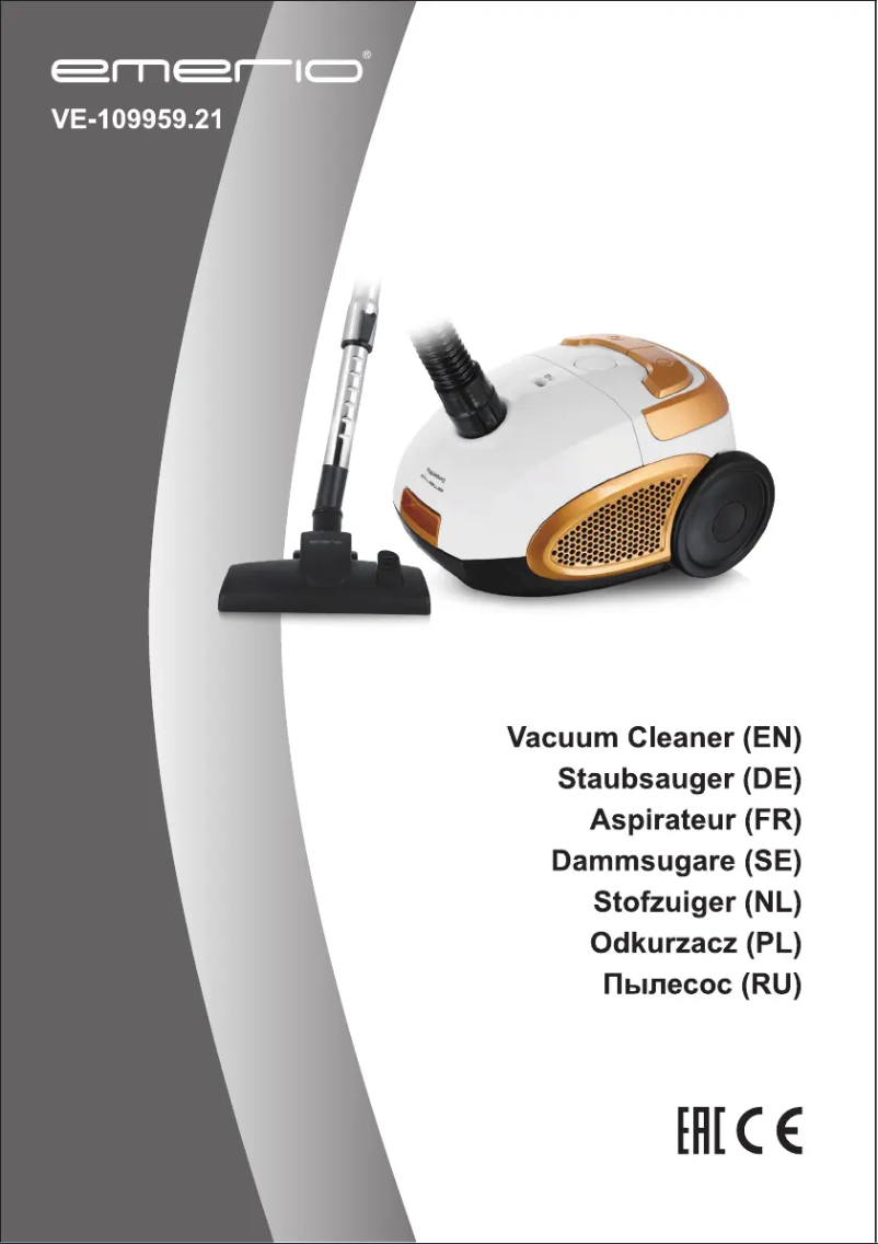 First page image of the manual for VE-109959.21