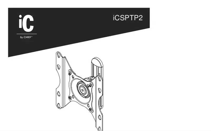 Page 1 of the manual User Manual Chief iCSPTP2T02
