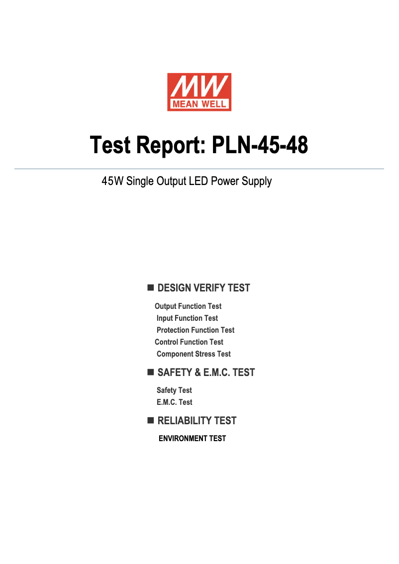 First page image of the manual for PLN-45-48