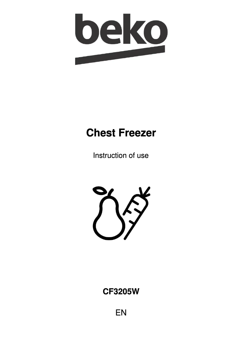 First page image of the manual for CF3205