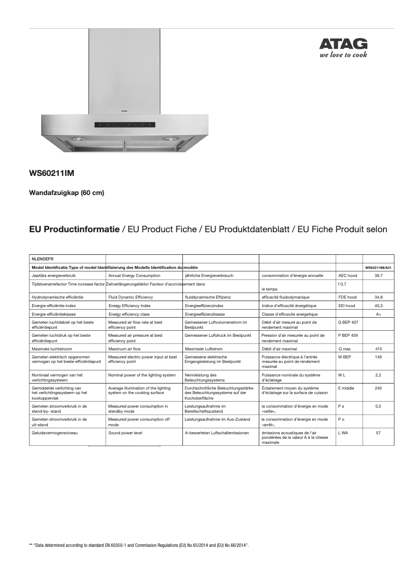 First page image of the manual for WS60211IM