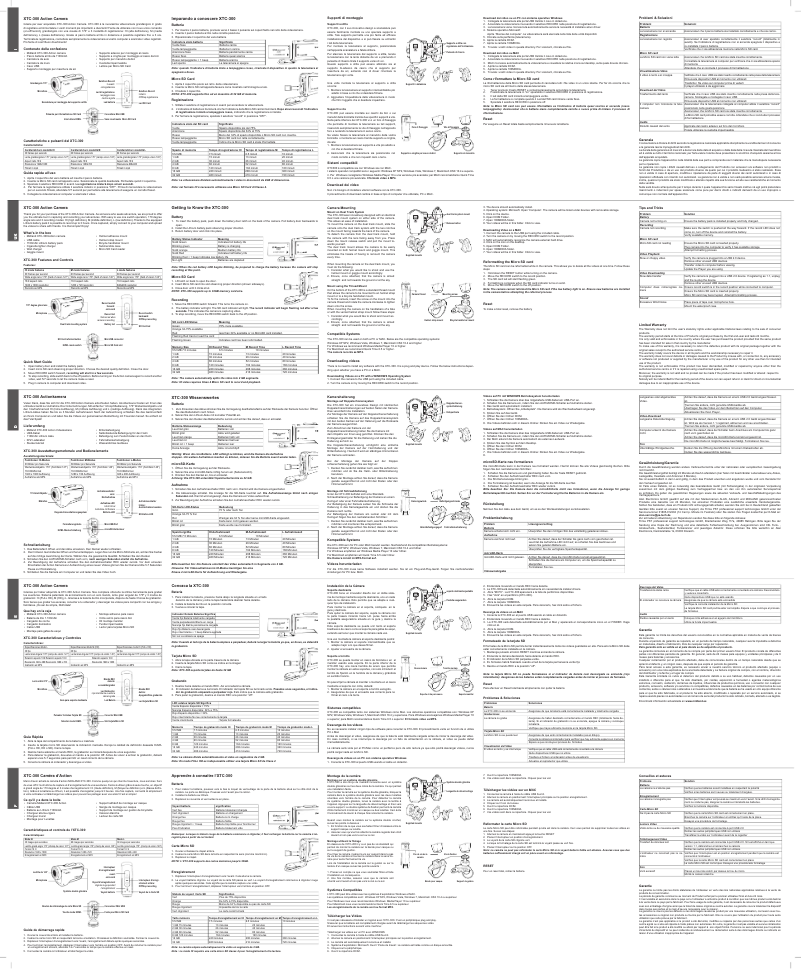 First page image of the manual for XTC-300 Xtreme