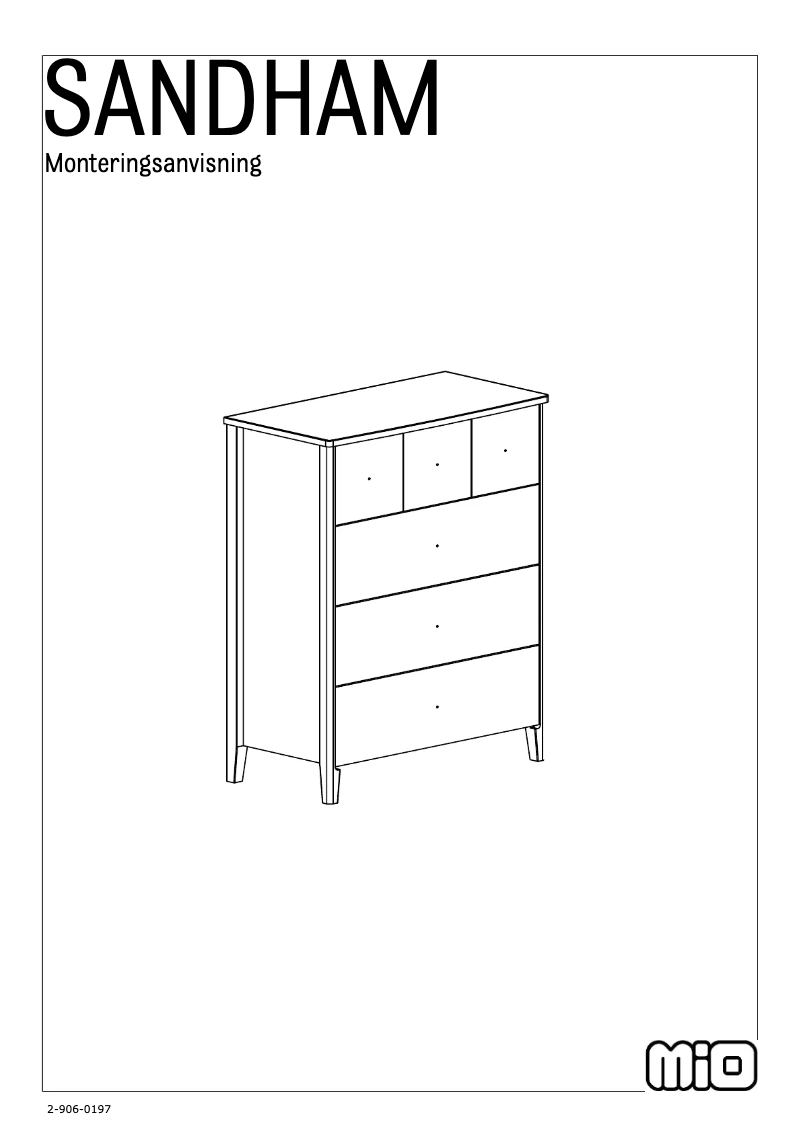 Page 1 of the manual User Manual Mio Sandhamn
