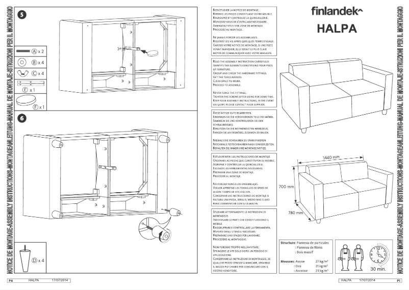 Page 1 of the manual User Manual Finlandek HALPA