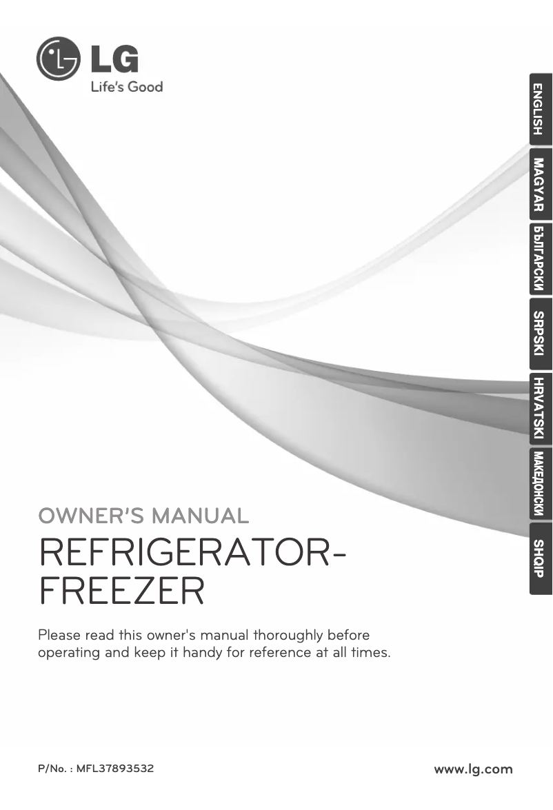 Page 1 of the manual User Manual LG GR-B652YTSK