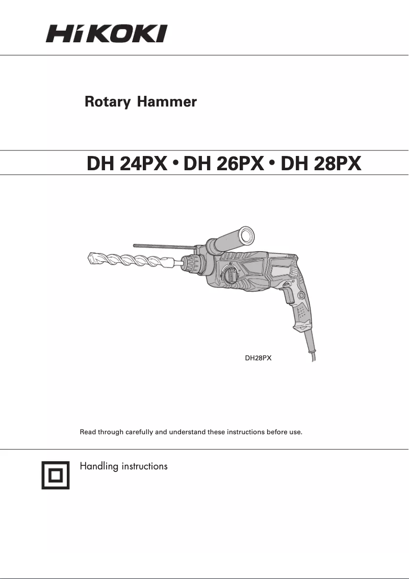 First page image of the manual for DH 24PX