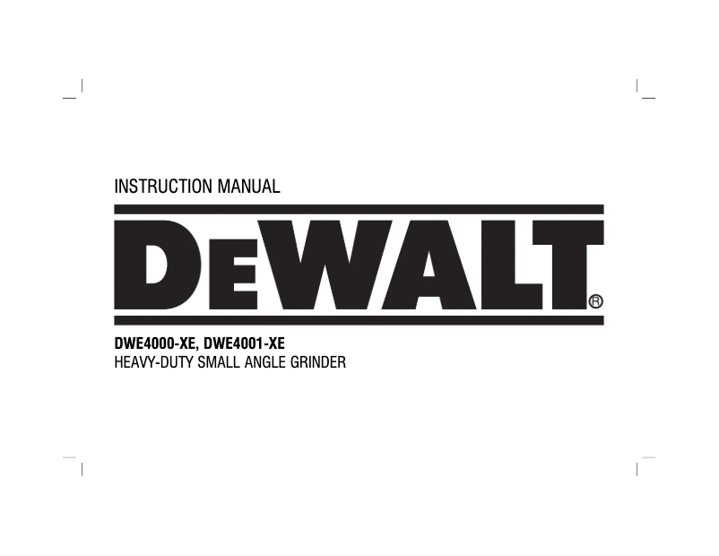 First page image of the manual for DWE4000-XE