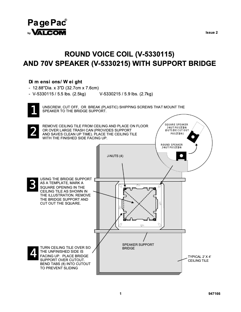 First page image of the manual for V-5330215