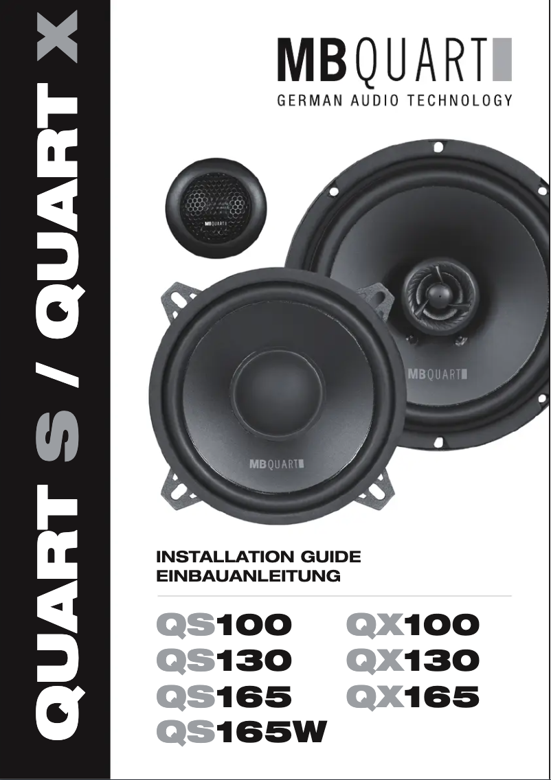 First page image of the manual for QS130