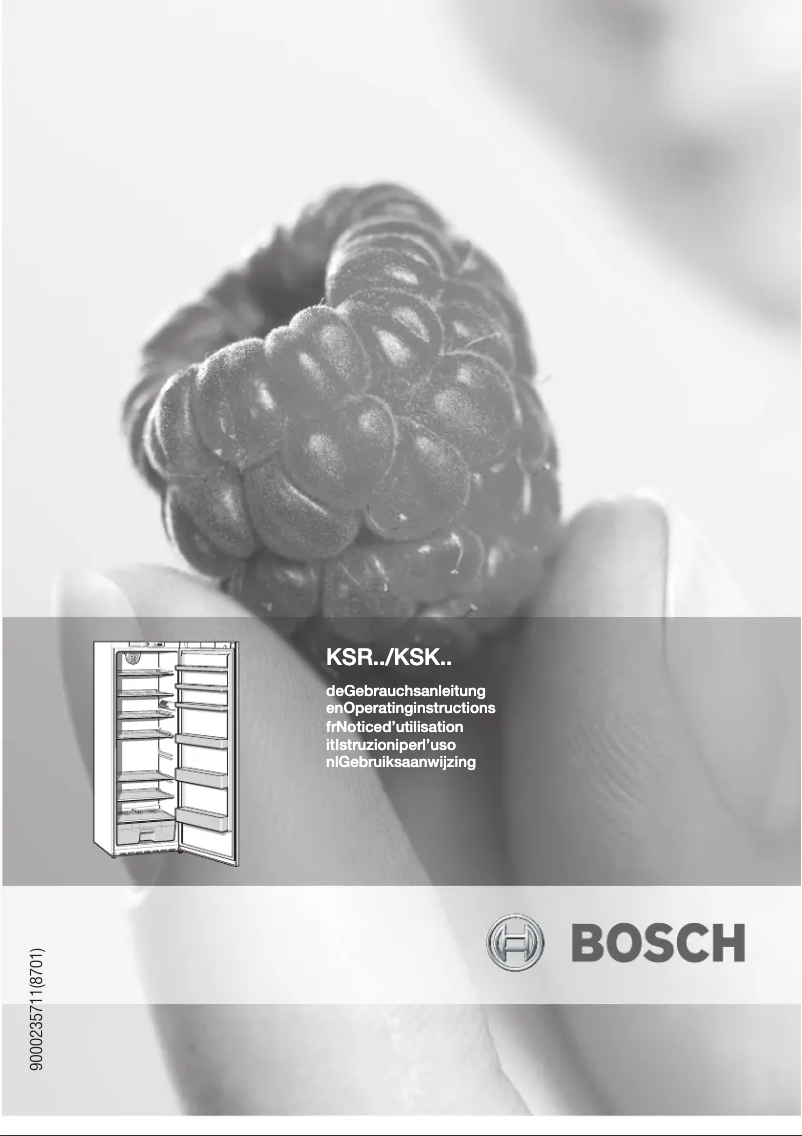 Page 1 of the manual User Manual Bosch KSR30N01GB