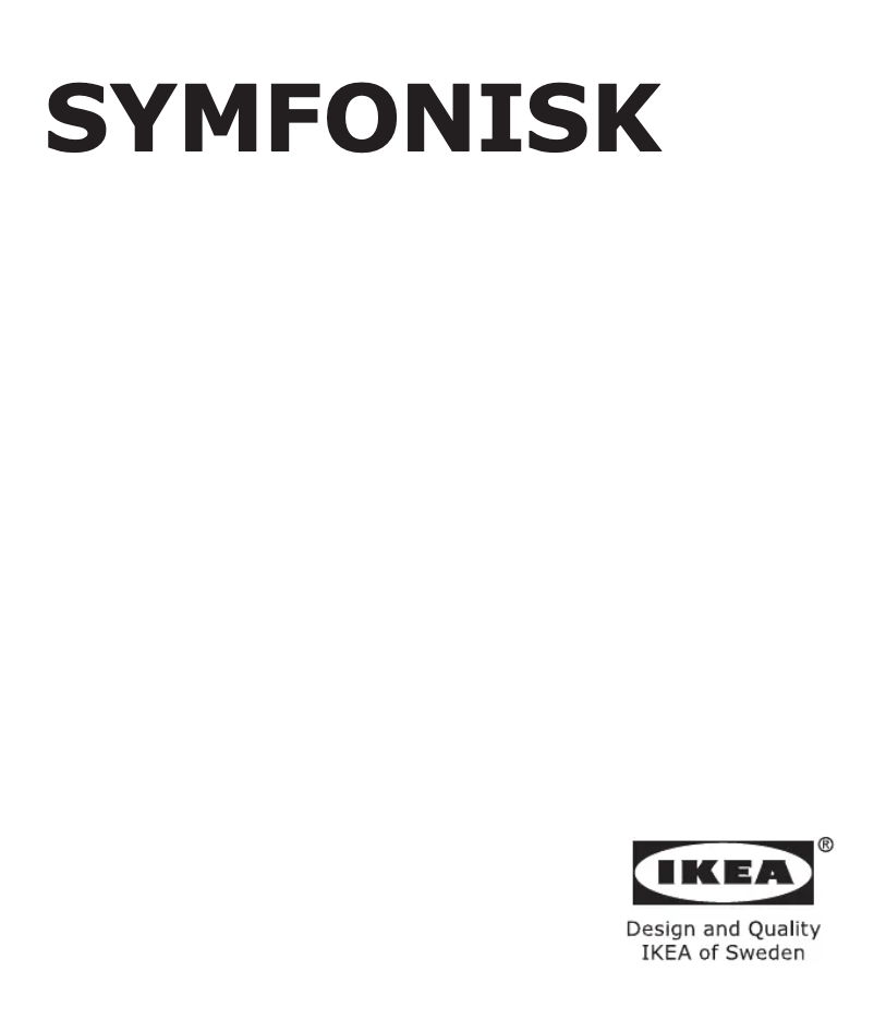 First page image of the manual for SYMFONISK 505.065.87