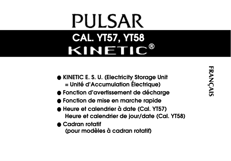 First page image of the manual for YT57