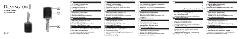 Page 1 of the manual User Manual Remington Keratin Therapy Paddle B95P