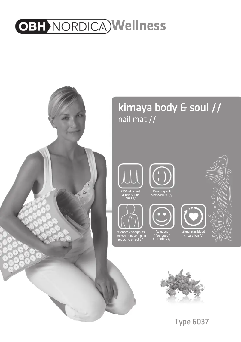 Page 1 of the manual User Manual OBH Nordica Kimaya Body & Soul