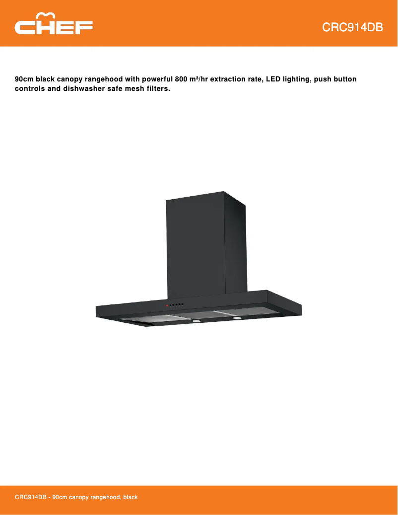 First page image of the manual for CRC914DB