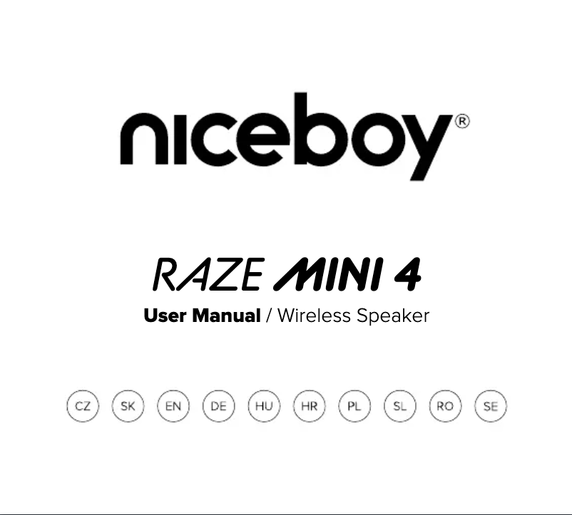 First page image of the manual for RAZE MINI 4