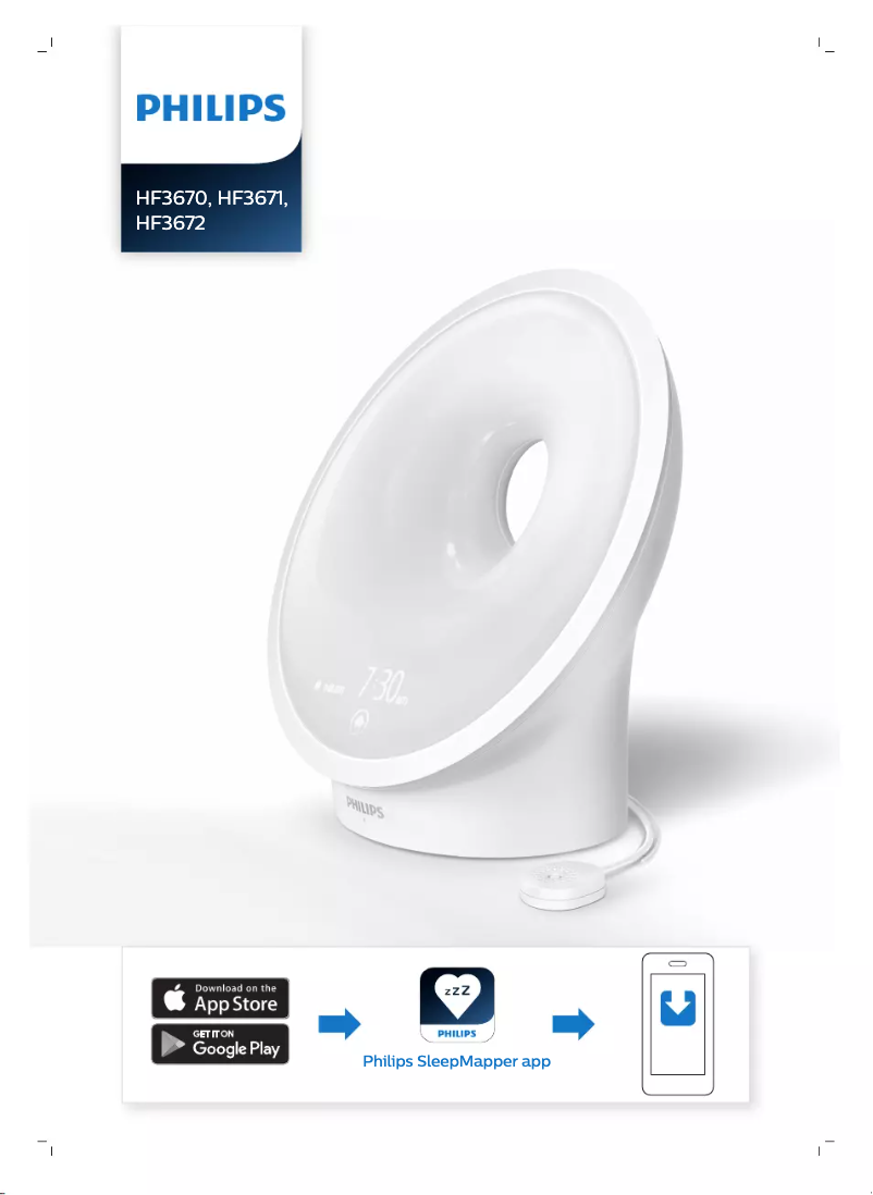 Page 1 of the manual User Manual Philips Somneo Sleep & Wake-up Light HF3672