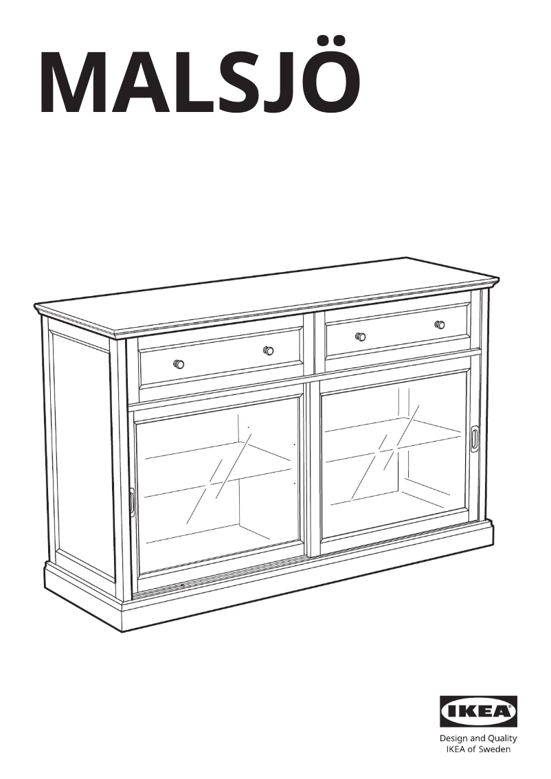 Page 1 of the manual User Manual Ikea MALSJÖ 003.277.72