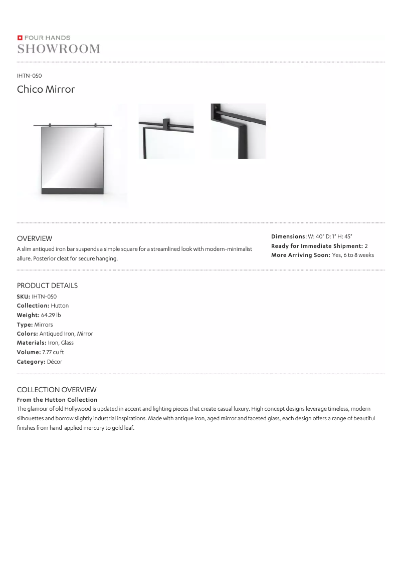 First page image of the manual for IHTN-050