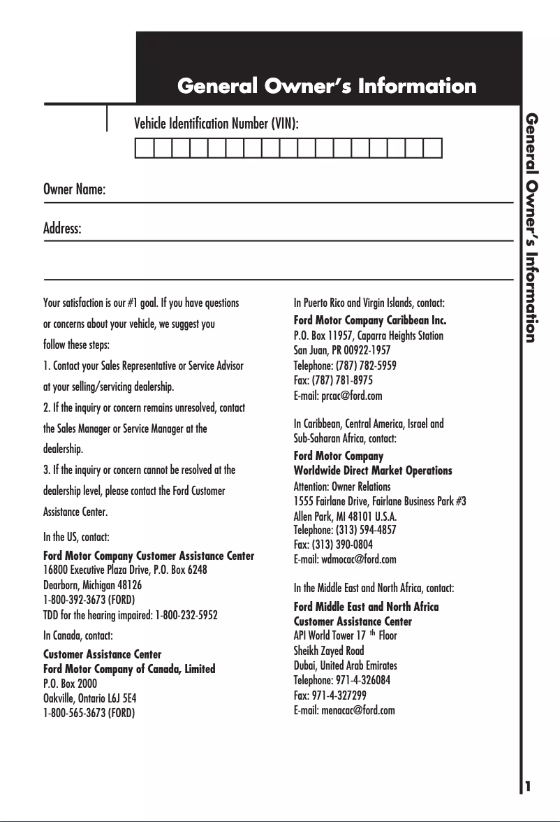 First page image of the manual for Escape (2001)