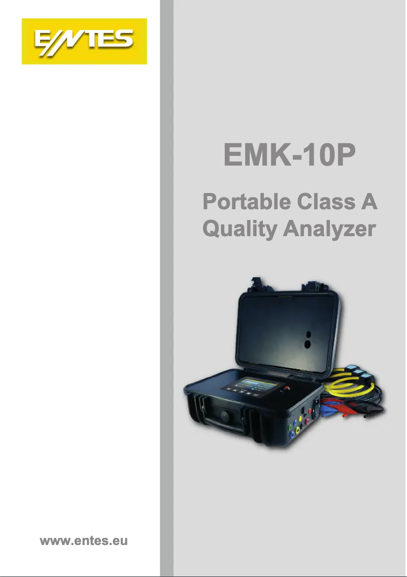 Page 1 of the manual User Manual ENTES EMK-10P