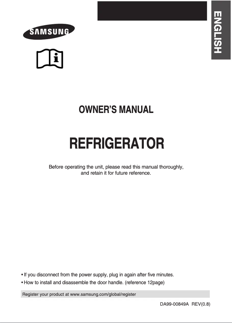 First page image of the manual for RT49MASM1