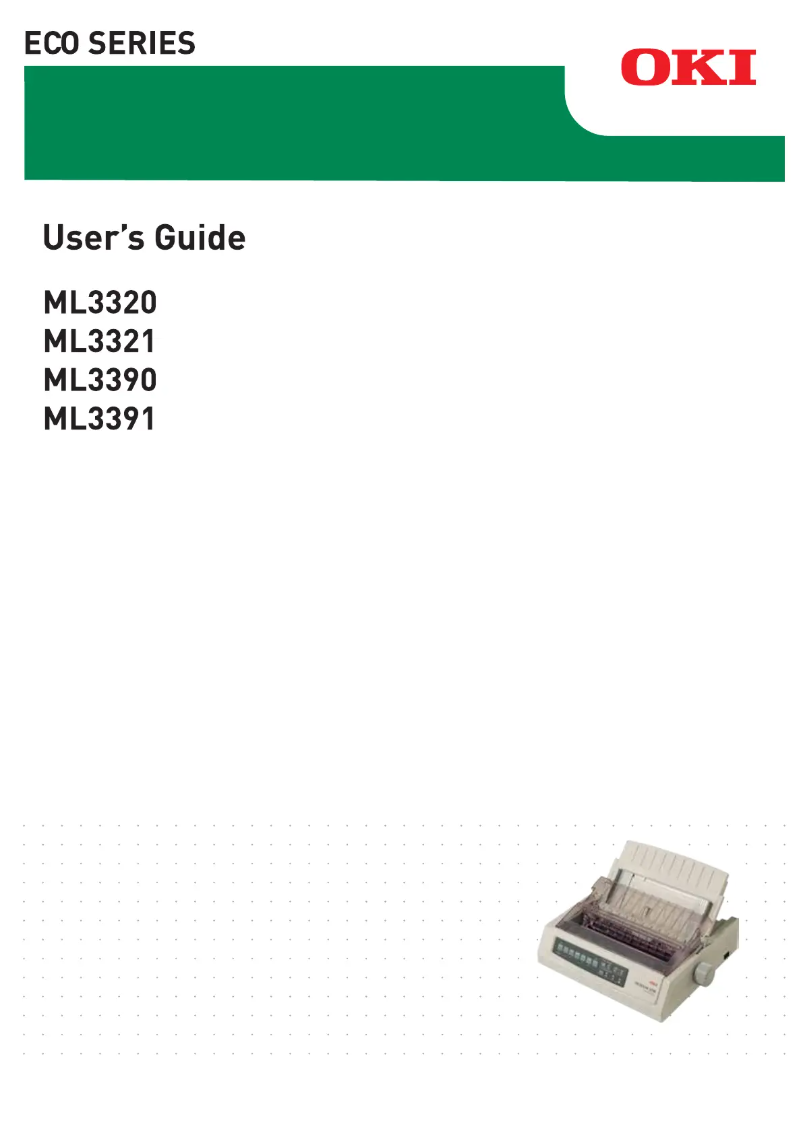Page 1 of the manual User Manual OKI ML3321eco