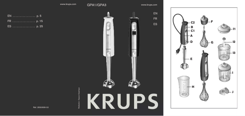 First page image of the manual for GPA1