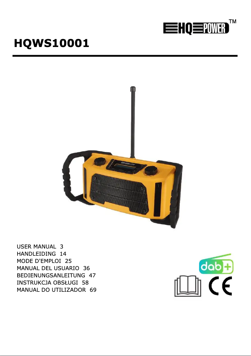 Page 1 of the manual User Manual Velleman HQWS10001