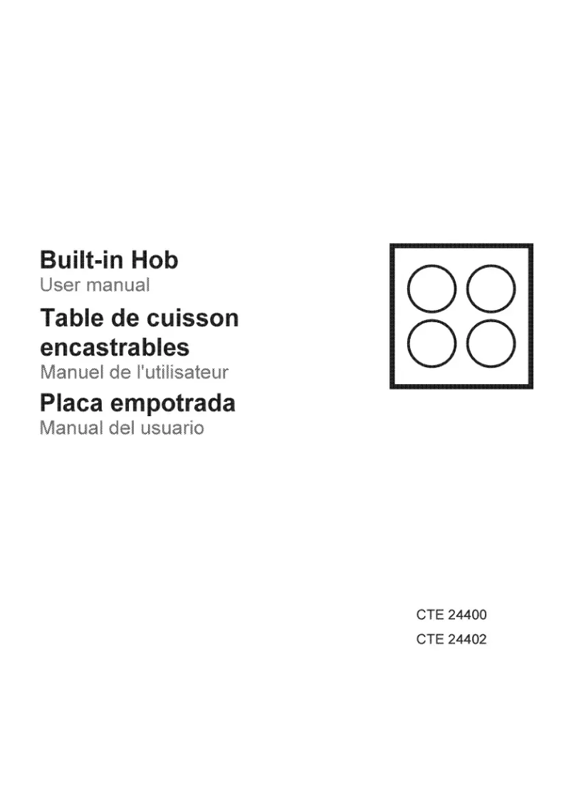 First page image of the manual for CTE24402