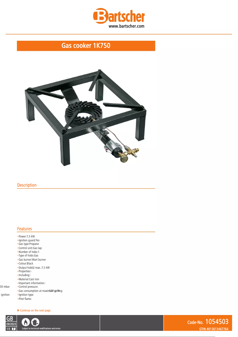 First page image of the manual for K750