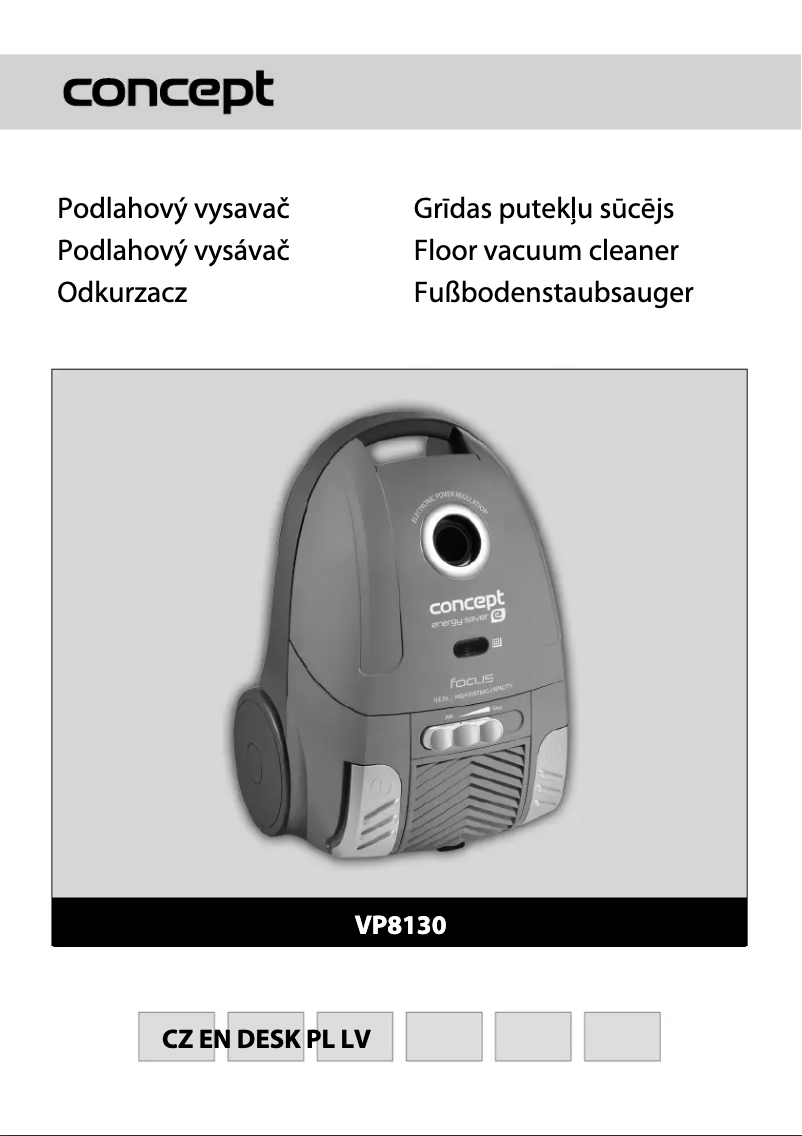 Page 1 of the manual User Manual Concept VP-8132