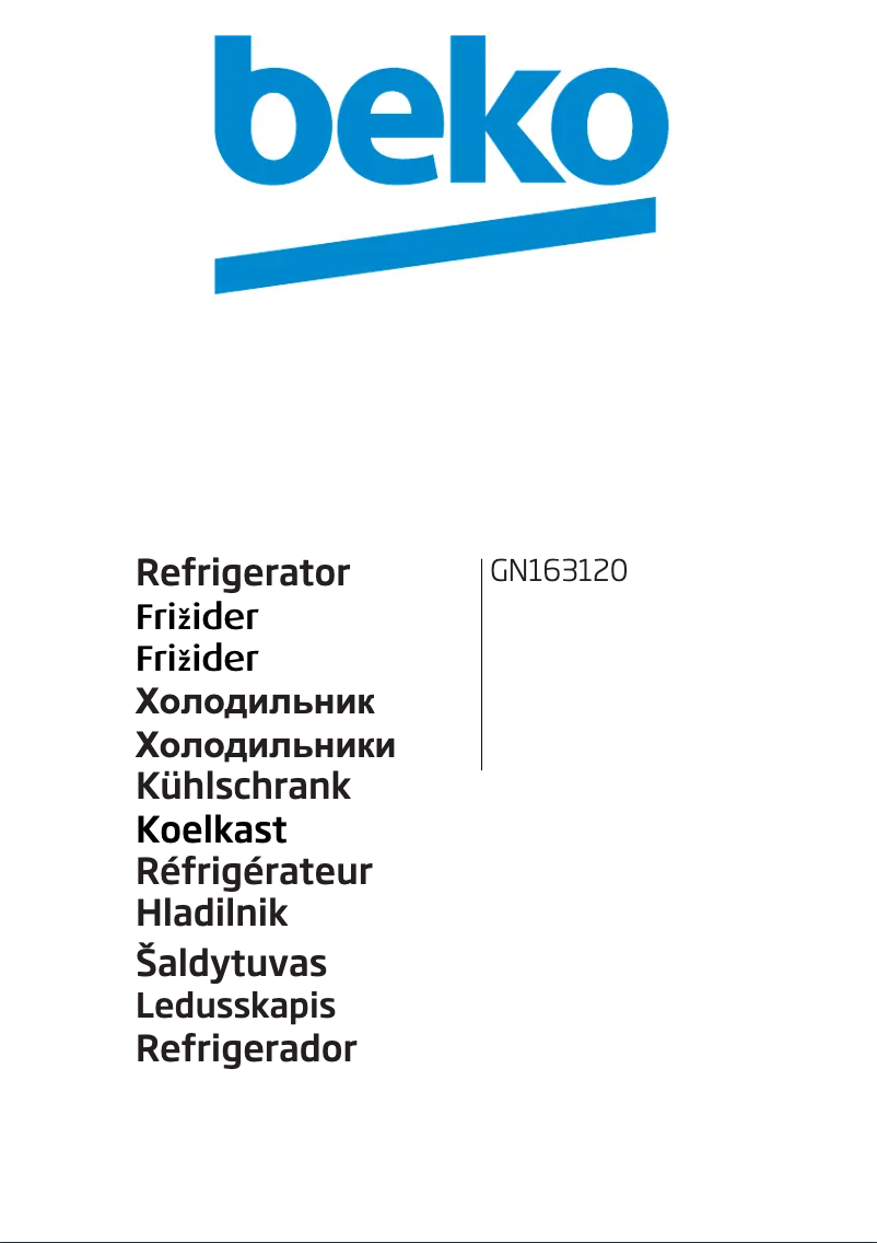 First page image of the manual for GN163120