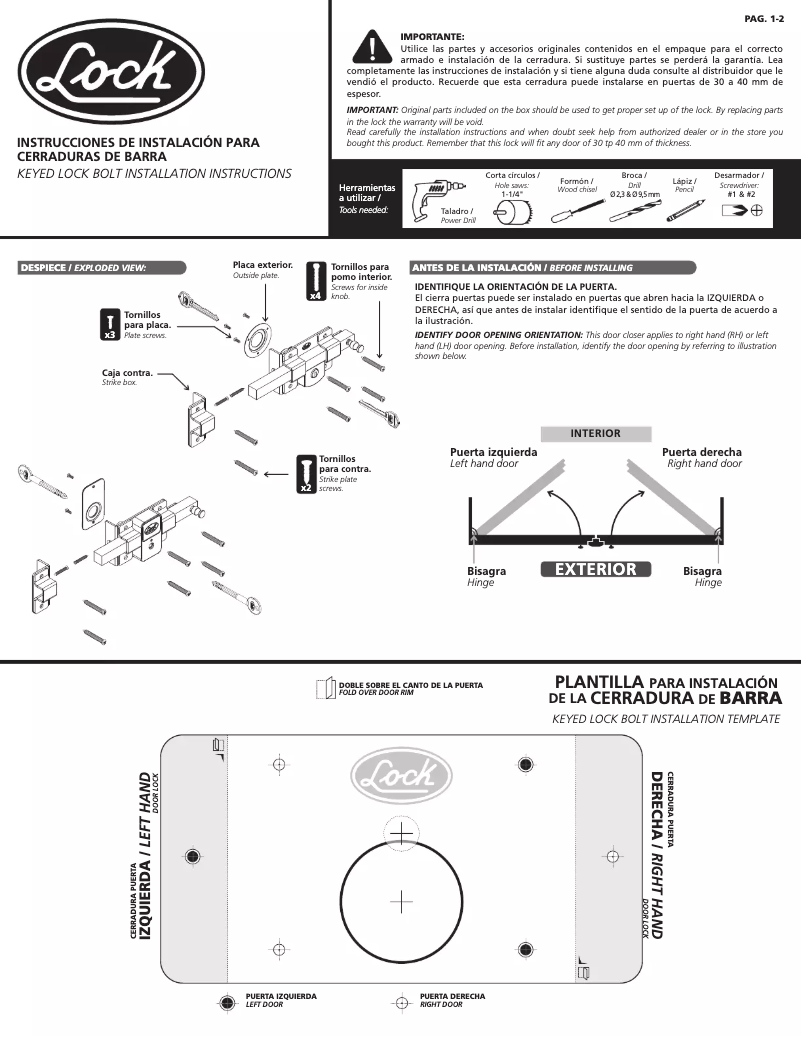 Page 1 of the manual User Manual Urrea L560ICB