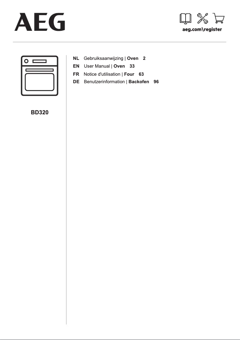 Page 1 of the manual User Manual AEG BD320