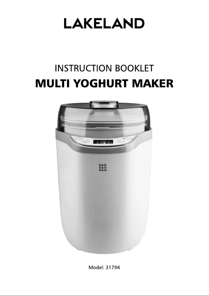 First page image of the manual for 31794