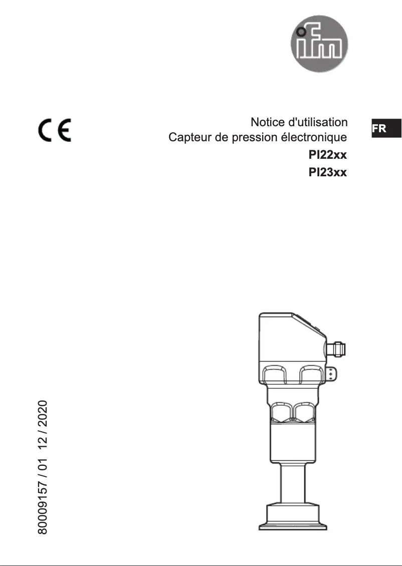 Page 1 of the manual User Manual IFM PI2203