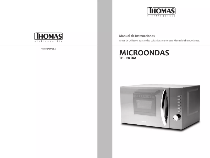 Page 1 of the manual User Manual Thomas TH-20DM