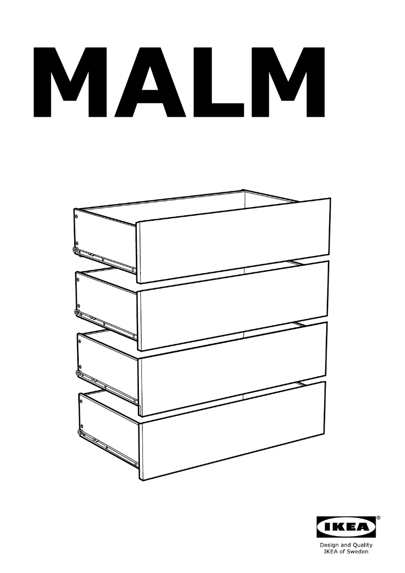 Page 1 of the manual User Manual Ikea MALM 203.546.46